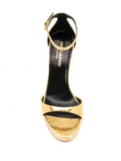 Saint Laurent snake-effect sandals