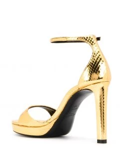 Saint Laurent snake-effect sandals
