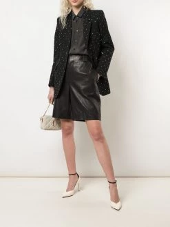 Saint Laurent pleated detail bermuda shorts