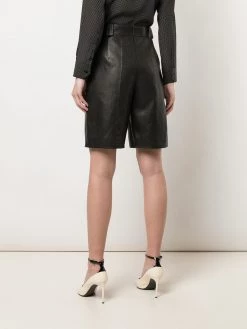 Saint Laurent pleated detail bermuda shorts