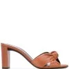 Saint Laurent Bianca twisted 80mm mules
