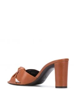 Saint Laurent Bianca twisted 80mm mules