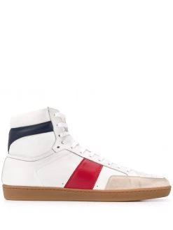 Saint Laurent panelled lace-up sneakers