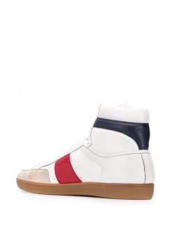 Saint Laurent panelled lace-up sneakers