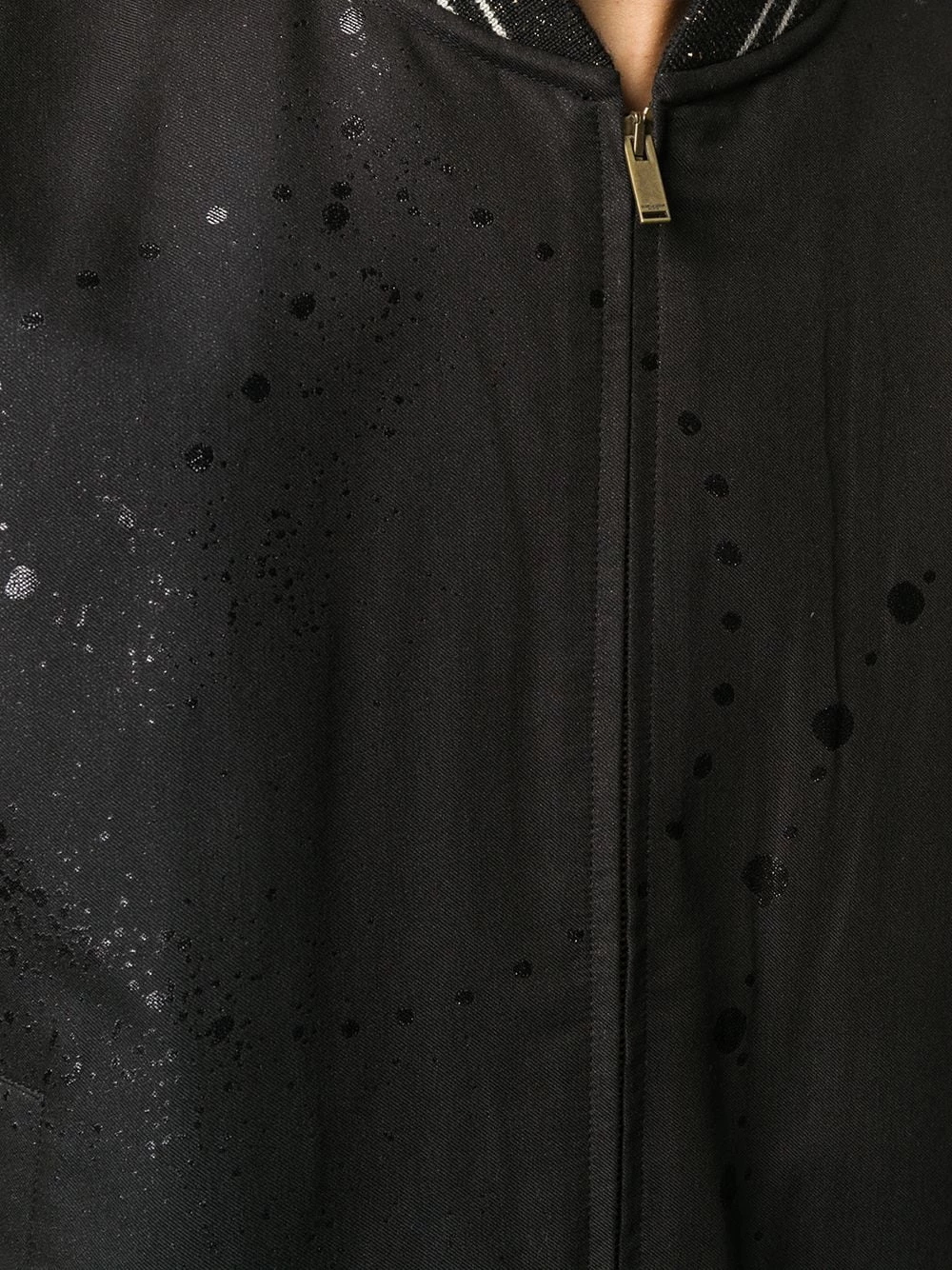 Saint Laurent paint splatter bomber jacket