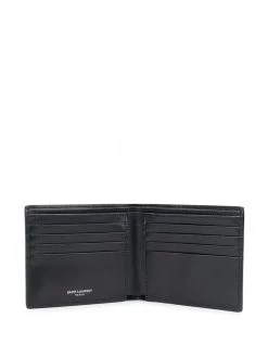 Saint Laurent logo plaque bi-fold wallet