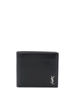 Saint Laurent logo plaque bi-fold wallet