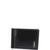 Saint Laurent logo plaque money clip wallet