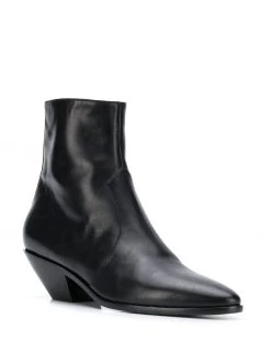 Saint Laurent West 45 leather ankle boots