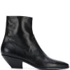 Saint Laurent West 45 leather ankle boots