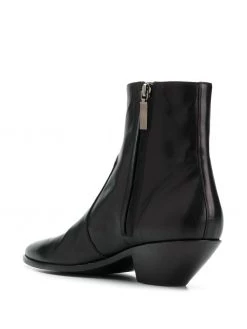 Saint Laurent West 45 leather ankle boots