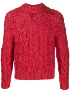 Saint Laurent cable knit jumper