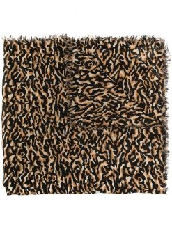 Saint Laurent animal-print scarf