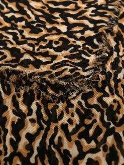 Saint Laurent animal-print scarf