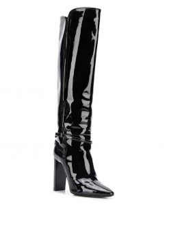 Saint Laurent patent leather boots