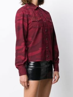 Saint Laurent camouflage print shirt