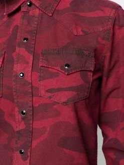 Saint Laurent camouflage print shirt