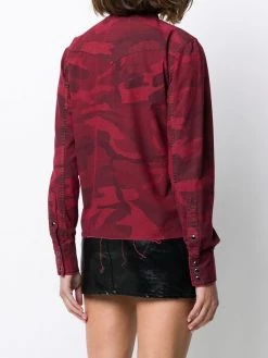 Saint Laurent camouflage print shirt
