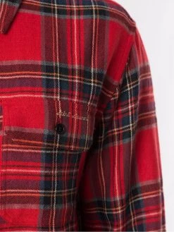 Saint Laurent check print button-up shirt