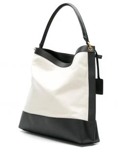 Saint Laurent Tag two-tone tote bag