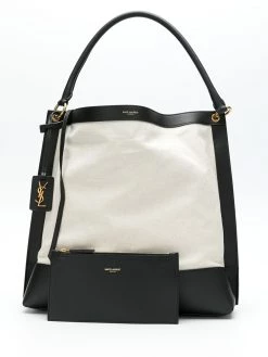 Saint Laurent Tag two-tone tote bag