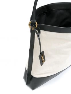 Saint Laurent Tag two-tone tote bag
