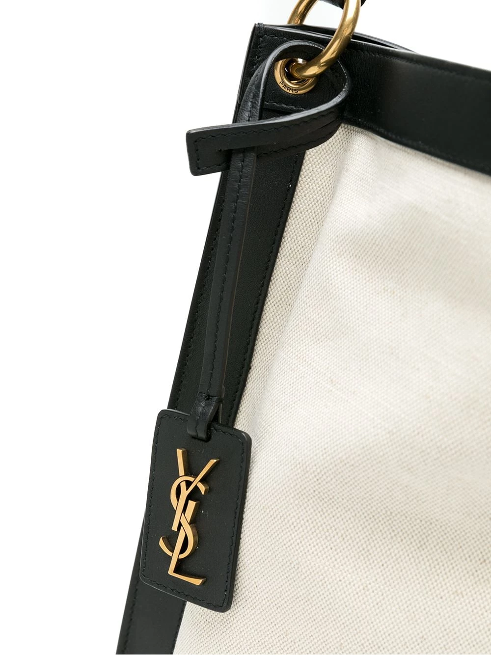Saint Laurent Tag two-tone tote bag