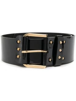Saint Laurent patent leather corset belt
