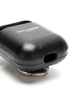 Saint Laurent logo embossed AirPods case