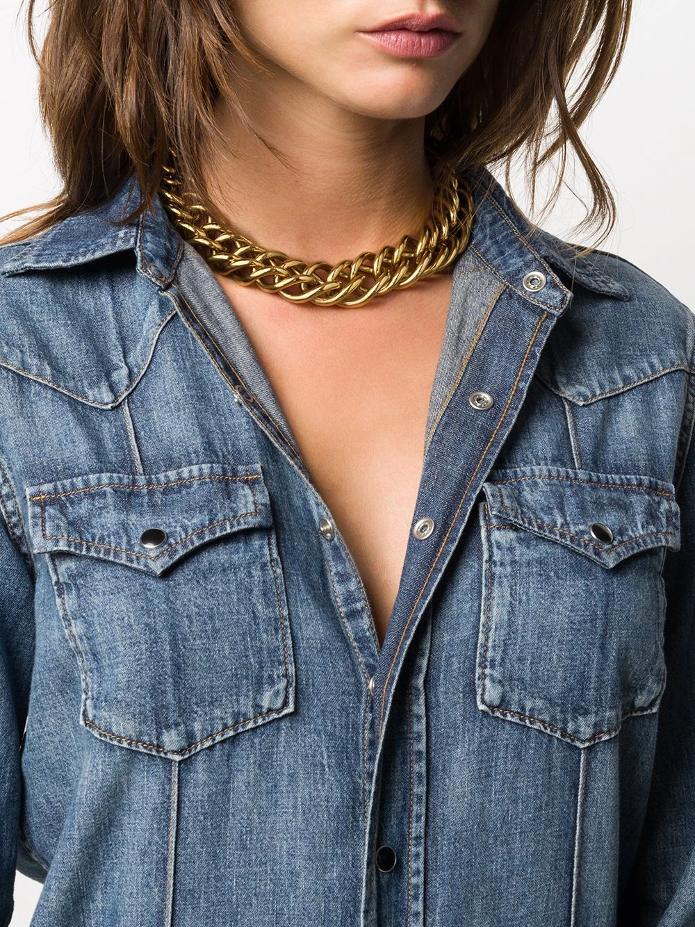 Saint Laurent Sagan short chain necklace