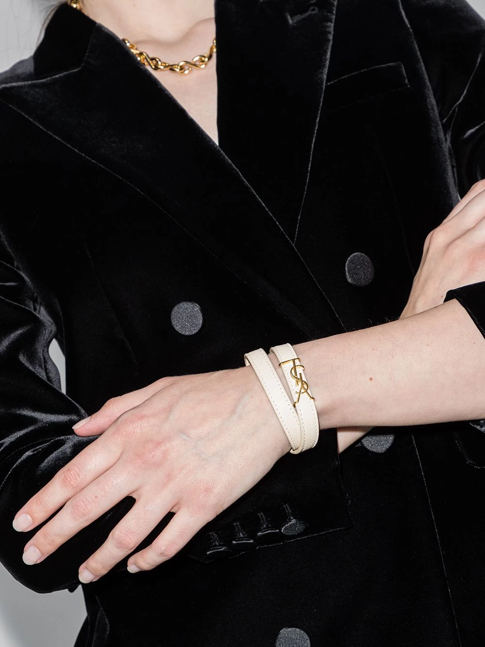 Saint Laurent wrap bracelet