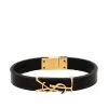 Saint Laurent logo-plaque buckled bracelet