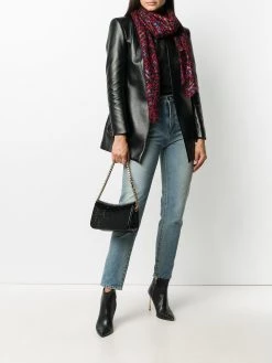 Saint Laurent Elise crocodile-effect shoulder bag