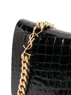 Saint Laurent Elise crocodile-effect shoulder bag