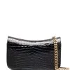 Saint Laurent Elise crocodile-effect shoulder bag