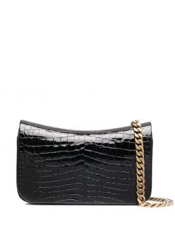 Saint Laurent Elise crocodile-effect shoulder bag