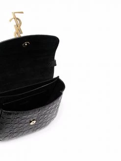 Saint Laurent Kaia crocodile-effect crossbody bag