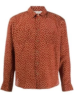 Saint Laurent polka-dot print shirt