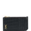 Saint Laurent Fragments crocodile-effect wallet