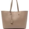 Saint Laurent large leather shopper tote