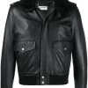 Saint Laurent oversized flight leather jacket