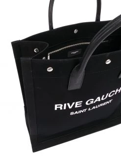 Saint Laurent Rive Gauche canvas tote bag
