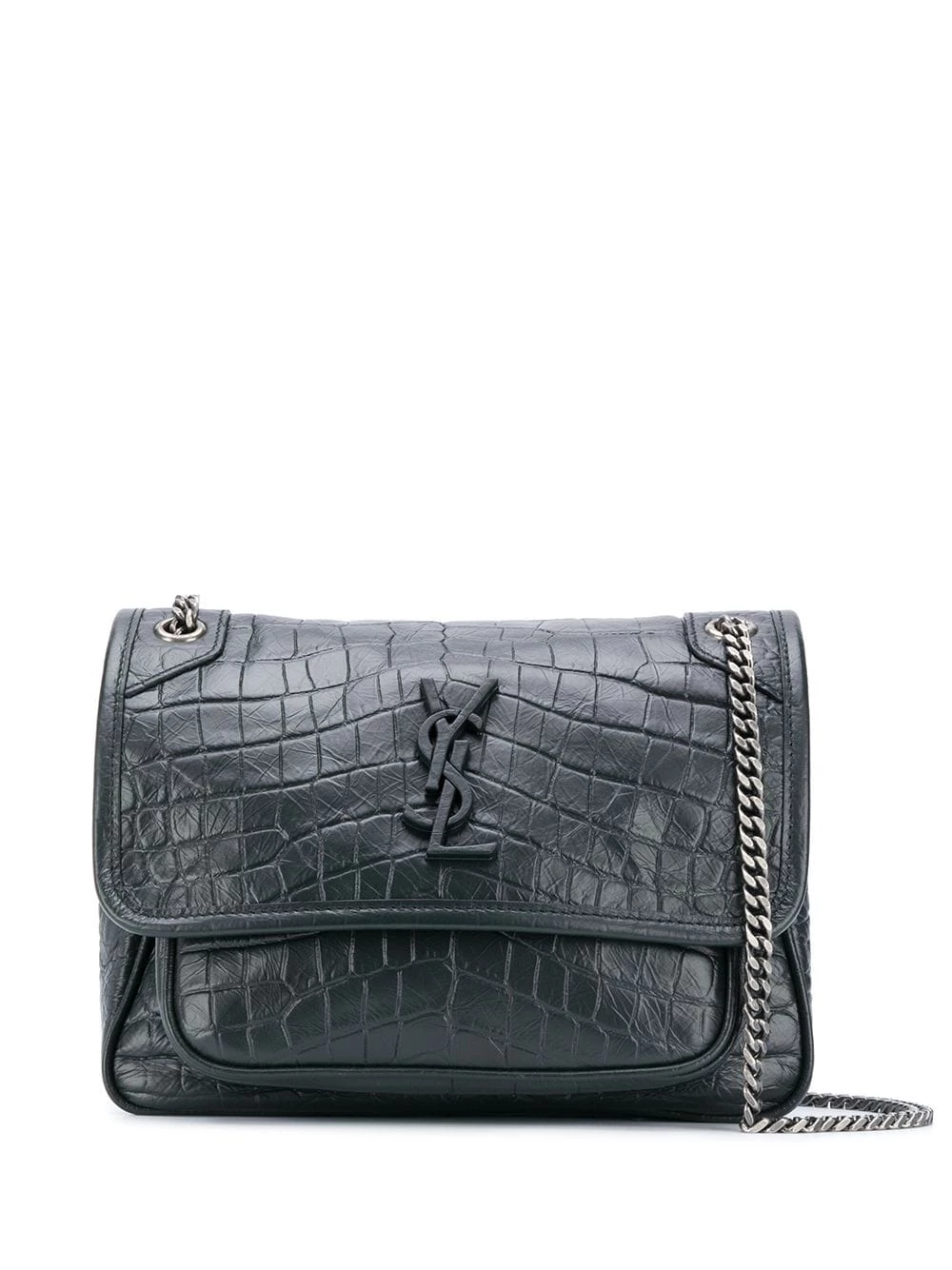 Saint Laurent Niki crocodile-effect shoulder bag
