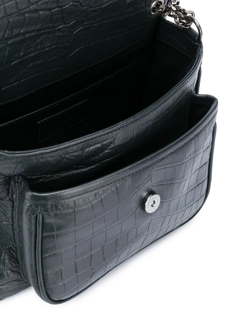 Saint Laurent Niki crocodile-effect shoulder bag