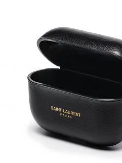 Saint Laurent logo-embossed AirPods case