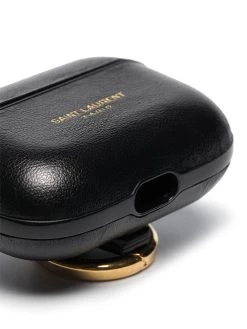 Saint Laurent logo-embossed AirPods case