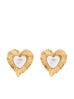 Saint Laurent Héritage Radiating Heart earrings