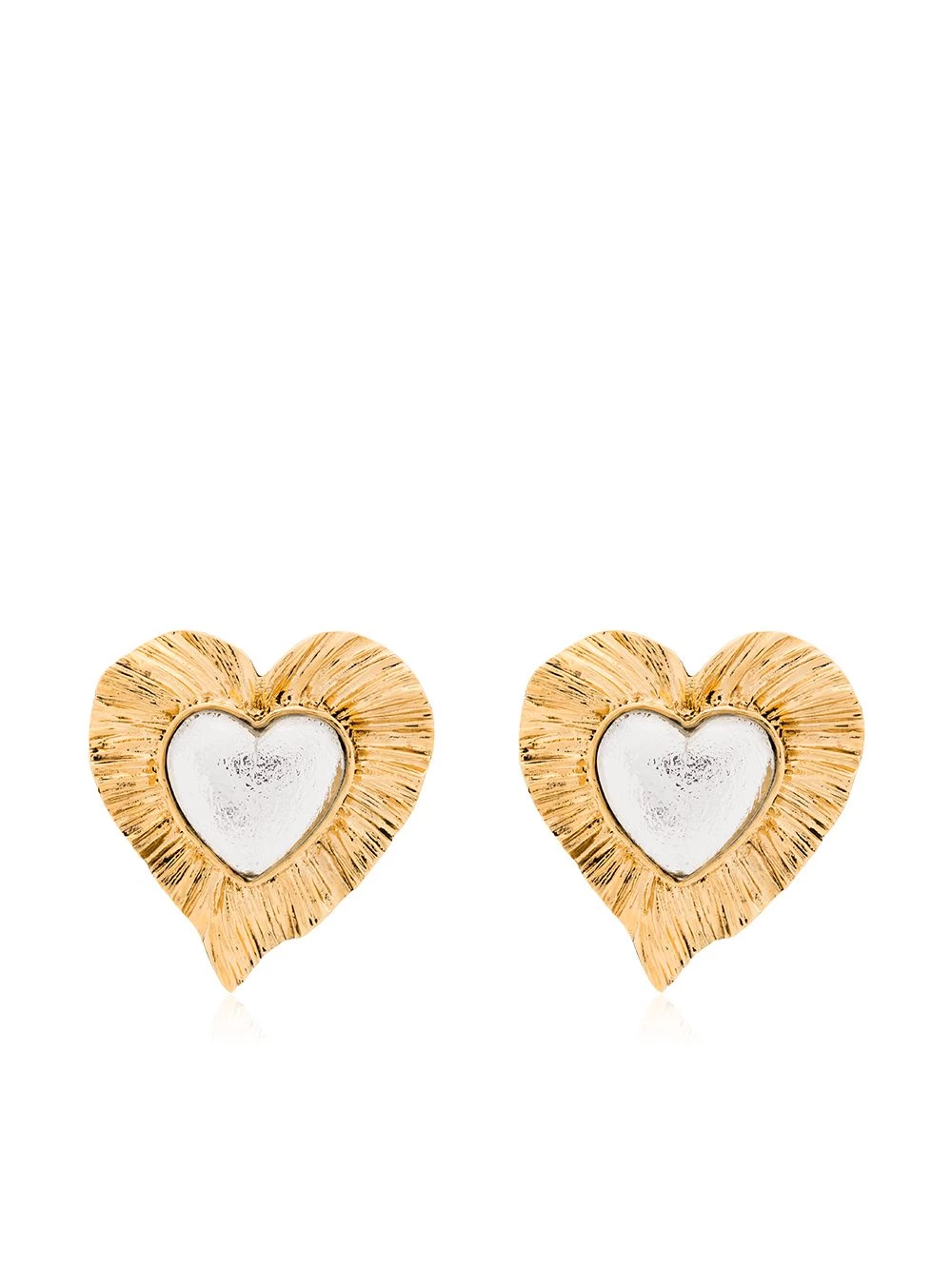 Saint Laurent Héritage Radiating Heart earrings