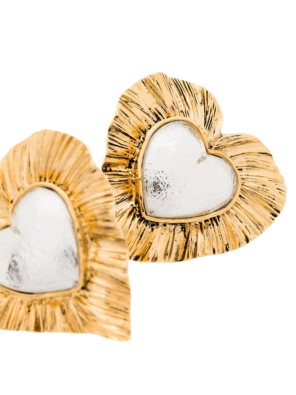 Saint Laurent Héritage Radiating Heart earrings