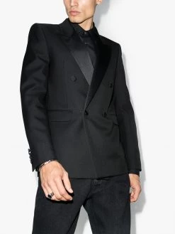 Saint Laurent double-breasted smoking jacket